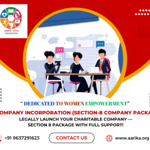 COMPANY INCORPORATION (Section-8 Company Package) ( Government Charges extra if applicable)