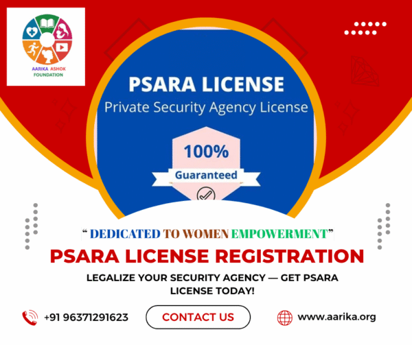 PSARA License(Government Charges extra if applicable)