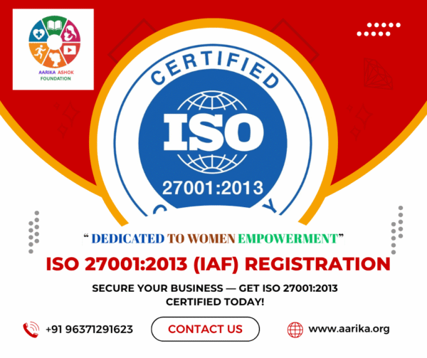 ISO 27001:2013(IAF)(Government Charges extra if applicable)