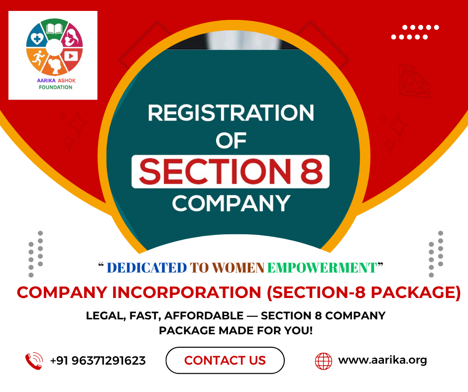 Name Reservation/ Approval For Section 8 Company ( Government Charges extra if applicable