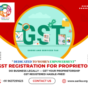 GST Registration for Proprietorship( Government Charges extra if applicable)