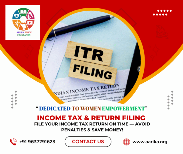 ITR FILLING ( Government Charges extra if applicable)