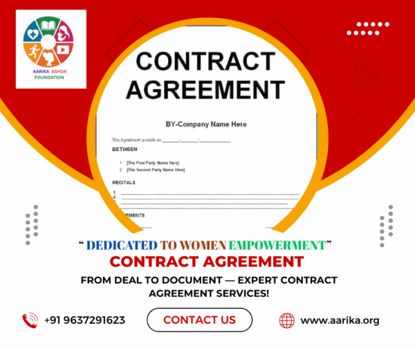 Legal Contract Agreement (Government Charges extra if applicable)