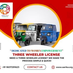 Three Wheeler License( Government Charges extra if applicable)