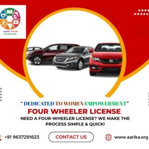 4-Wheeler Driving Licence(Government Charges extra if applicable)
